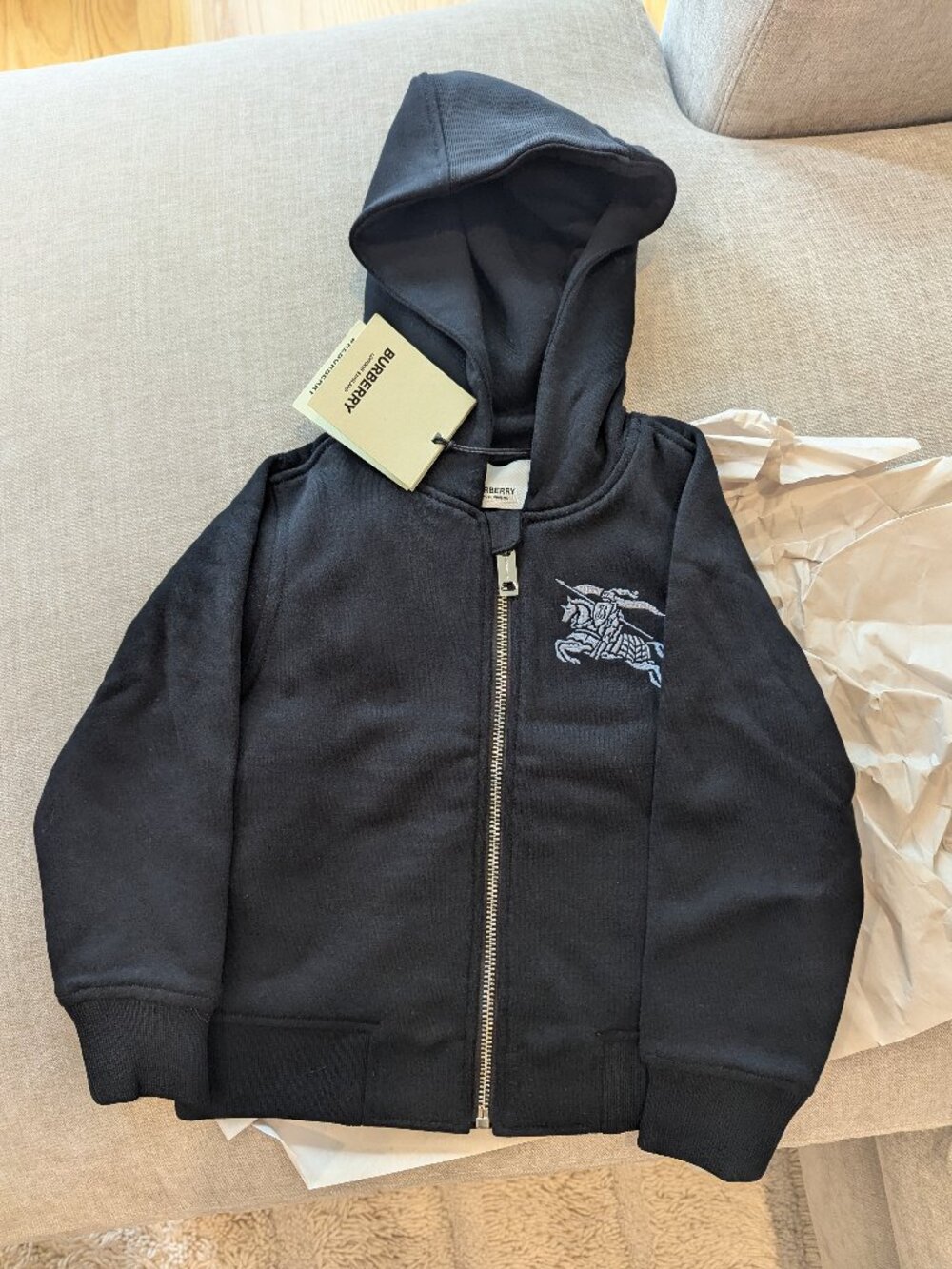 Burberry Kid's Hoodie (Black, 4Y) NWT